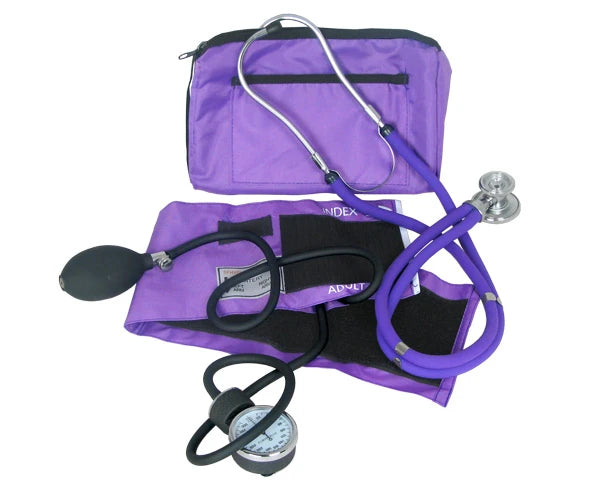 Color Blood Pressure Cuff with Matching Stethoscope Kit