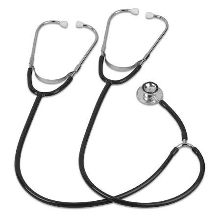 Dual Earpieces Teaching Stethoscope