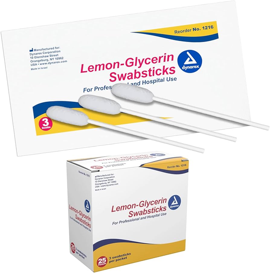 Lemon Glycerin Swabsticks