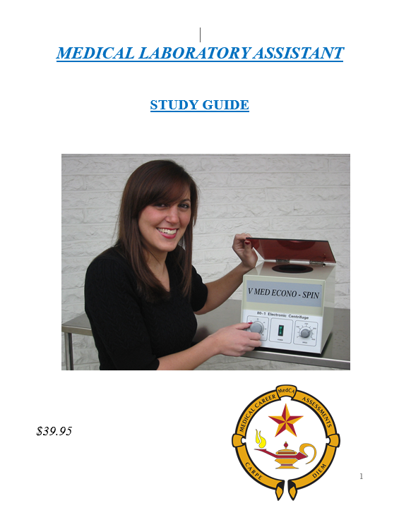 Medical Laboratory Assistant Study Guide